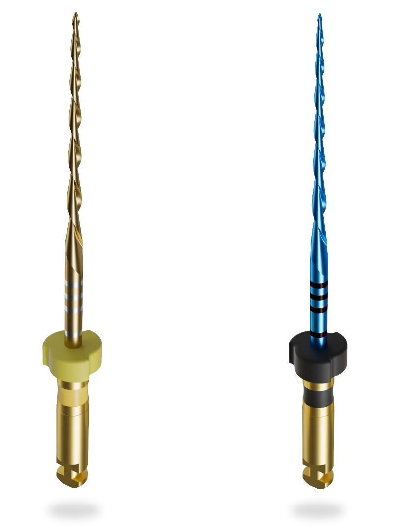 Limes NiTi RCX Gold APX Dental — mouvement réciproque